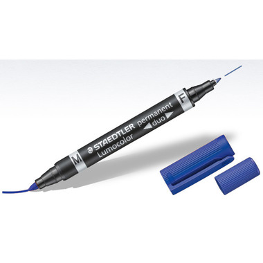STAEDTLER Lumocolor DUO 348 0.6/1.5mm 348-3 blau perm.