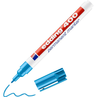 EDDING Permanent Marker 400 1mm 400-10 blu chiaro
