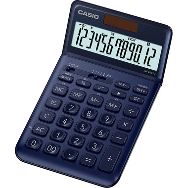 CASIO Tischrechner JW200SCNY 12-stellig dunkelblau