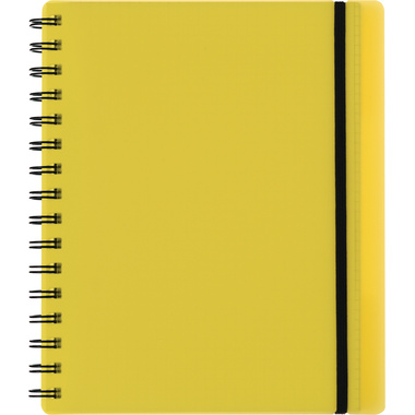 KOLMA Carnet Easy KolmaFlex A5 06.551.11 jaune, quadrillé 5mm 100 flls.