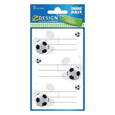 Z-DESIGN Sticker 59245 football 3 pezzi