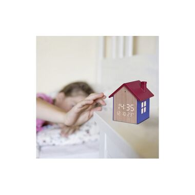 Sveglia digitale TFA Dostmann a forma di casetta