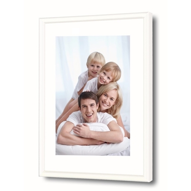 DEBEX Wechselrahmen 50x70cm 725001500700 Kunstglas, weiss
