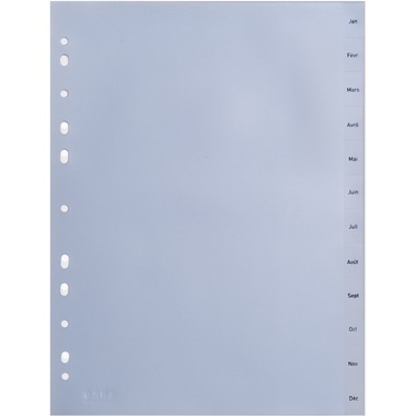 HWB Répertoire PP A4 3604.52 transparent JAN-Déc (FR)