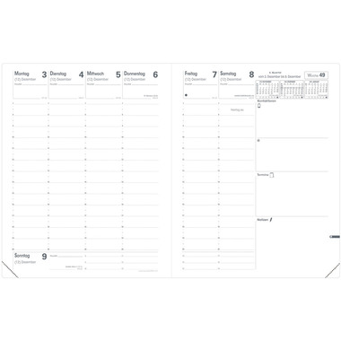 QUO-VADIS Agenda Impala Pre777 2027 016089Q 1S/2P noir DE 21x27cm