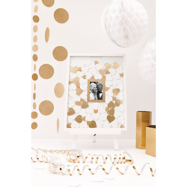 RICO DESIGN Cornice libro 30x40cm 500189 inkl. 70 Cuori bianco
