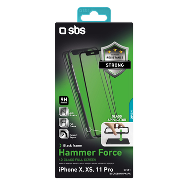 Film protecteur et applicateur sur iPhone 11 Pro, XS, X
