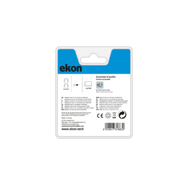 Adapter USB auf 2 Buchsen | Ekon