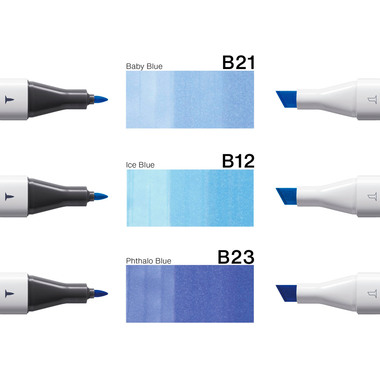 COPIC Marker Classic Designer 200750309 Skyline tints 3 Stück