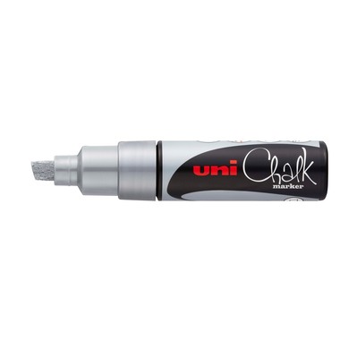 UNI-BALL Chalk Marker 8mm PWE8K SILVER argento