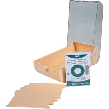 EXACOMPTA Schedario Bunny Box A8 5336123D rossocorallo 10x6.2x19.5cm