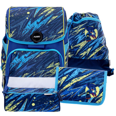 FUNKI Cuby-Bag Set Flash Hero 6014.008 blau 5-teilig