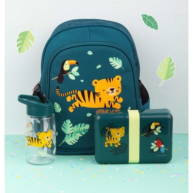 ALLC Lunchbox Tiger SBJTGR14 petrol 18x6x12cm