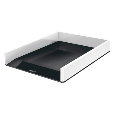 LEITZ Corbeille à courrier WOW A4 5361-10-95 blanc/noir