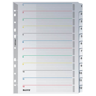 LEITZ Registro A4 43320000 bianco 1-12