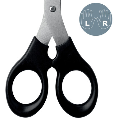 LEITZ Edelstahl Schere 16.5cm 5423-00-95 schwarz