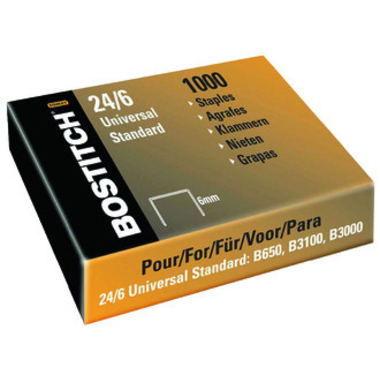 BOSTITCH Agrafes 24/6 mm 2461MGAL 1000 pièces