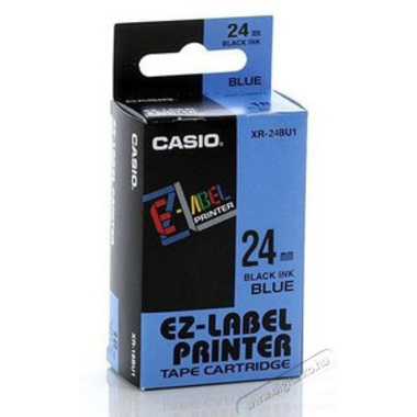 CASIO Ruban XR-24BU 24mm/8m noir/bleu