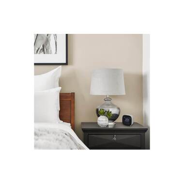 TFA Dostmann digital alarm clock with night light silver