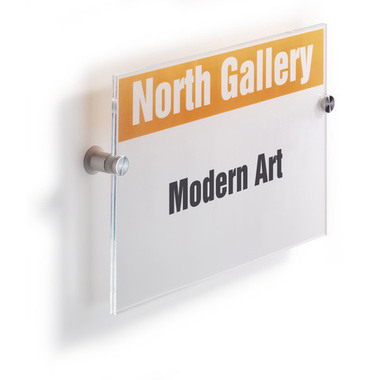 DURABLE Plaque d.porte Crystal Sign A4 482519 transparent, acryl. 210x297mm
