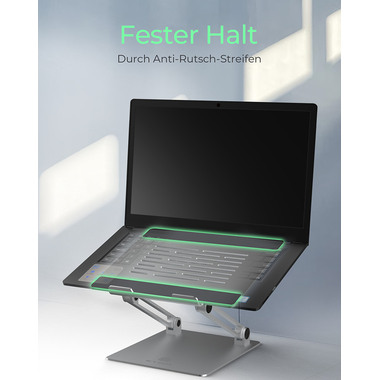 ICY BOX Holder for Notebooks up to IB-NH300 17inch Aluminium silver