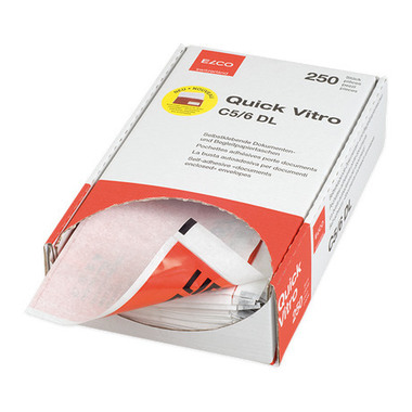 ELCO Lieferschein Quick Vitro C6/5 29034.80 rot, Fenster links 250 Stk.