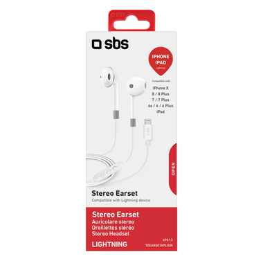 Stereo-Kopfhörer mit Multifunktionstaste und Lightning-Kabel zum Aufladen