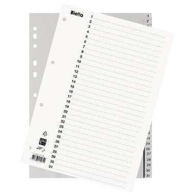 BIELLA Register PP A4 47143100U grau 1-31