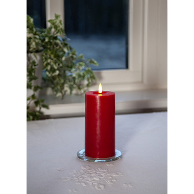 STAR TRADING Bougie LED Flamme Flow 17.5cm 12.061-45 rouge