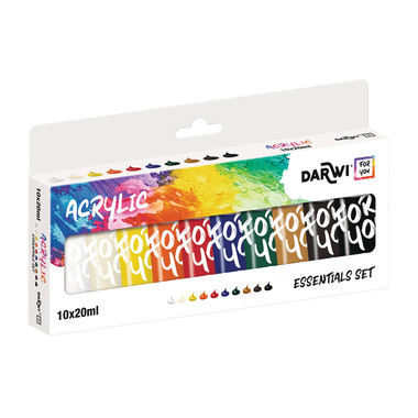 DARWI Acrylfarbe 20ml DF5150010K01C Set 10 Stück