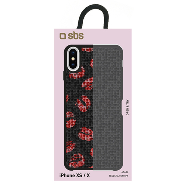 Kisses and sequins cover for iPhone XS/X
