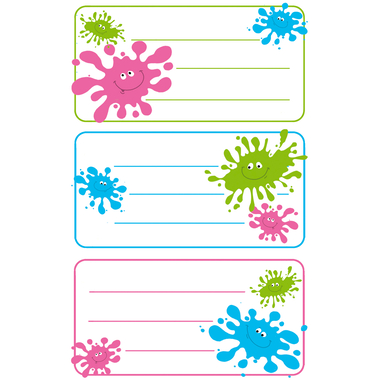 Z-DESIGN Sticker Klecks 8.4x16cm 59668Z farbig 2 Bogen