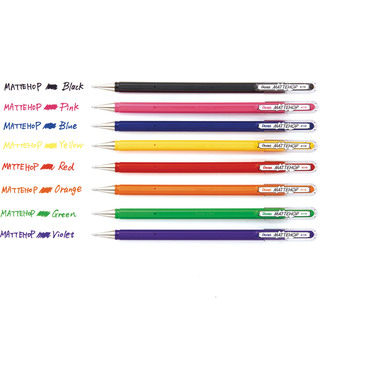 PENTEL Gel-Tintenroller Mattehop K110-VBX Mattehop rot