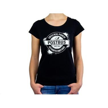 Tshirt schwarz Damen Heidi PostAuto S Grösse S