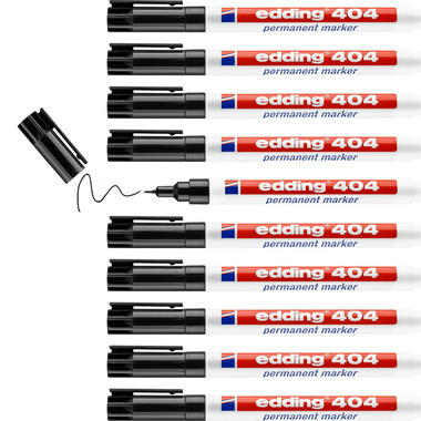 EDDING Marqueur permanent 404 404-1 noir