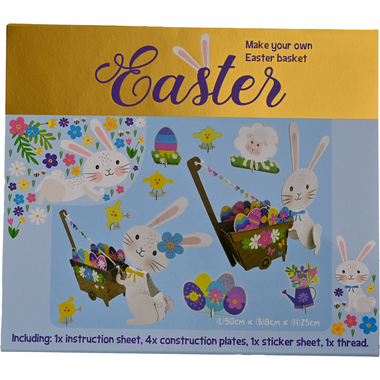 ROOST Ostern Bastelset 26x29.5x0.5cm FC108 Make your own Easter Basket