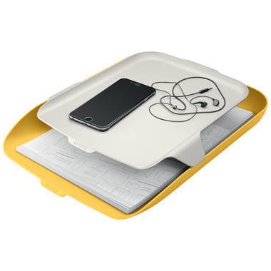 LEITZ Corbeille Courrier Cosy A4 5259-00-19 jaune