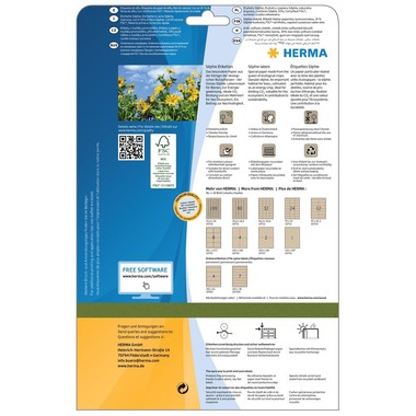 HERMA Etiketten 35,6 x 16,9 mm 10751 aus Silphie-Papier 1600 Stück