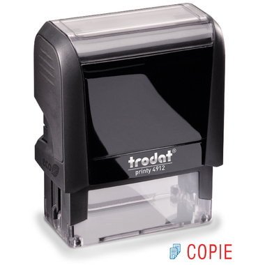 TRODAT Stempel Copie 4912COPIE blau/rot