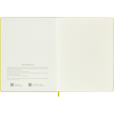MOLESKINE Notizbuch Color 25x19cm 56598853056 gelb, liniert, 192 Blatt, HC