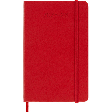 MOLESKINE Agenda settimanale note 25/26 8056999275457 18M foderato HC rosso 9x14cm
