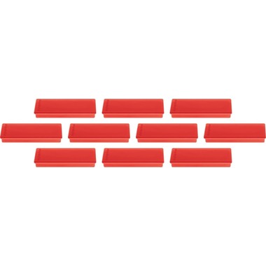 MAGNETOPLAN Supp. Calamita Rettang. 1665106 rosso 10 pezzi