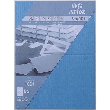 ARTOZ Cartoline 1001 E6 107372264 220g, blu maria 5 pezzi