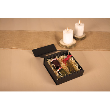 ELCO Box Regalo con grande finestra 82111.11 nero, 15x15x5cm 5 pezzi