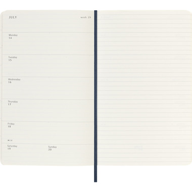 MOLESKINE Agenda settimanale note 25/26 8056999275419 18M foderato SC saphir 13x21cm