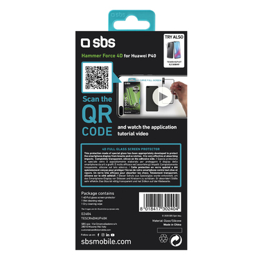 Protective glass film for Huawei P40