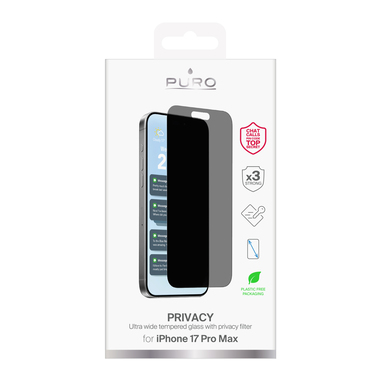 Vetro Temperato Privacy per iPhone 17 Pro Max | Puro