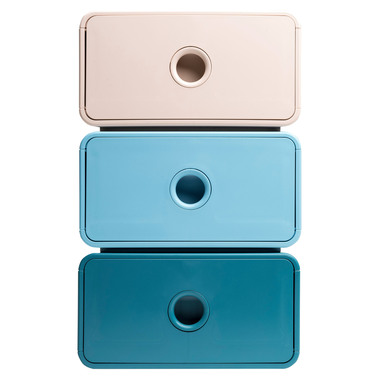 EXACOMPTA Schubladenbox Skandi A5+ 315433D frostblau 1 Schublade