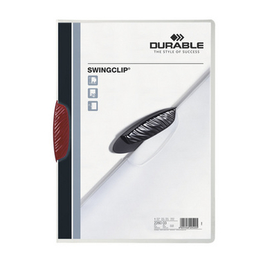 DURABLE Klemmhefter SWINGCLIP 226003 für 30 Blatt A4 rot