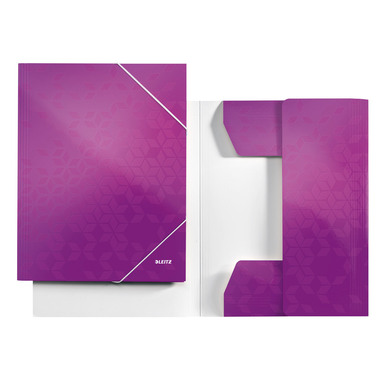 LEITZ Cartellina con elastico WOW A4 39820062 viola